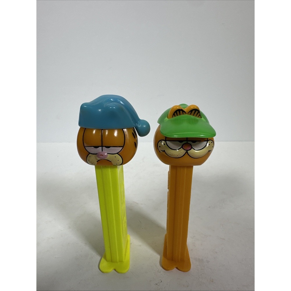 Vintage 90s Garfield PEZ Dispensers Set of 2